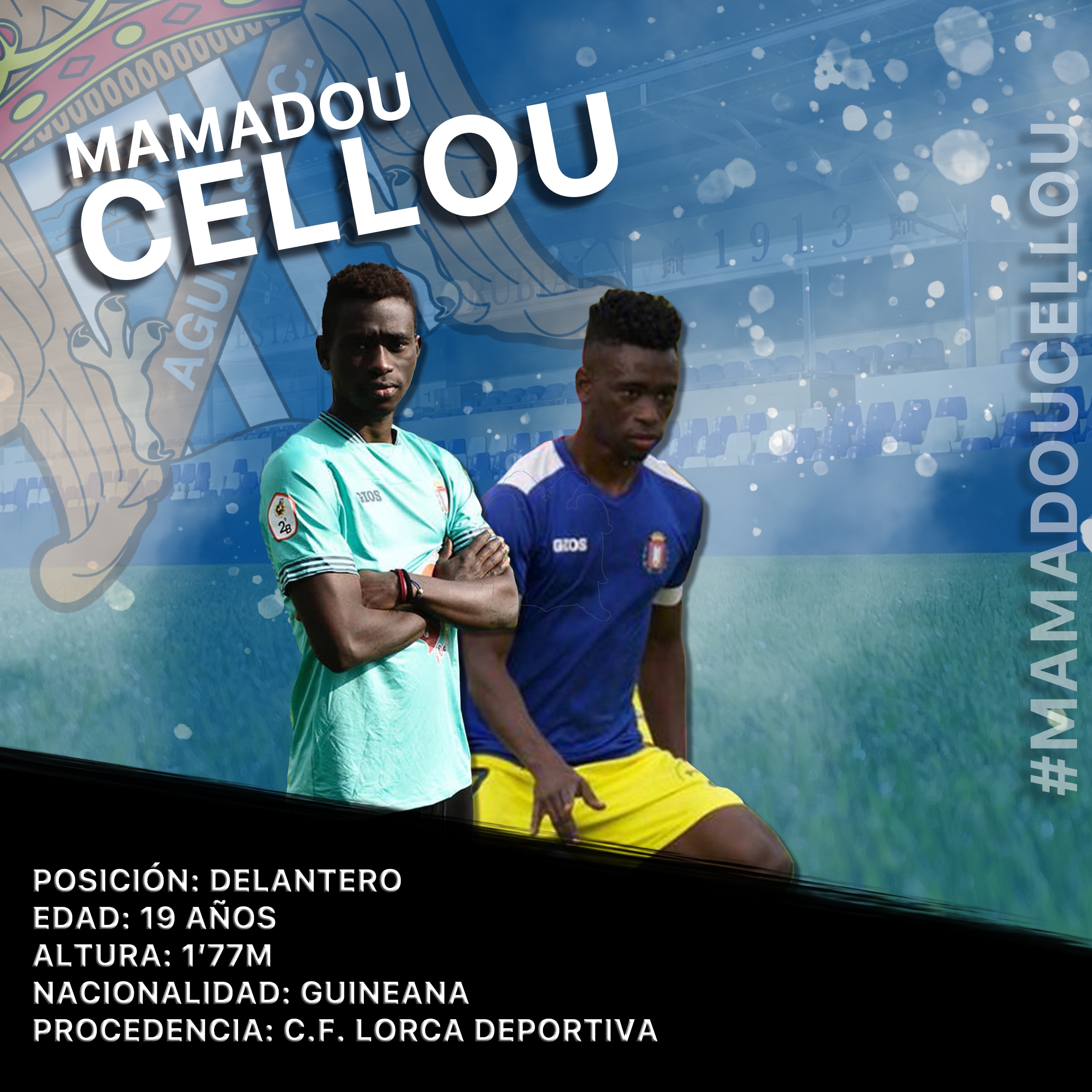 Image for El guineano Mamadou Cellou, ex del Lorca Deportiva, llega cedido al Águilas