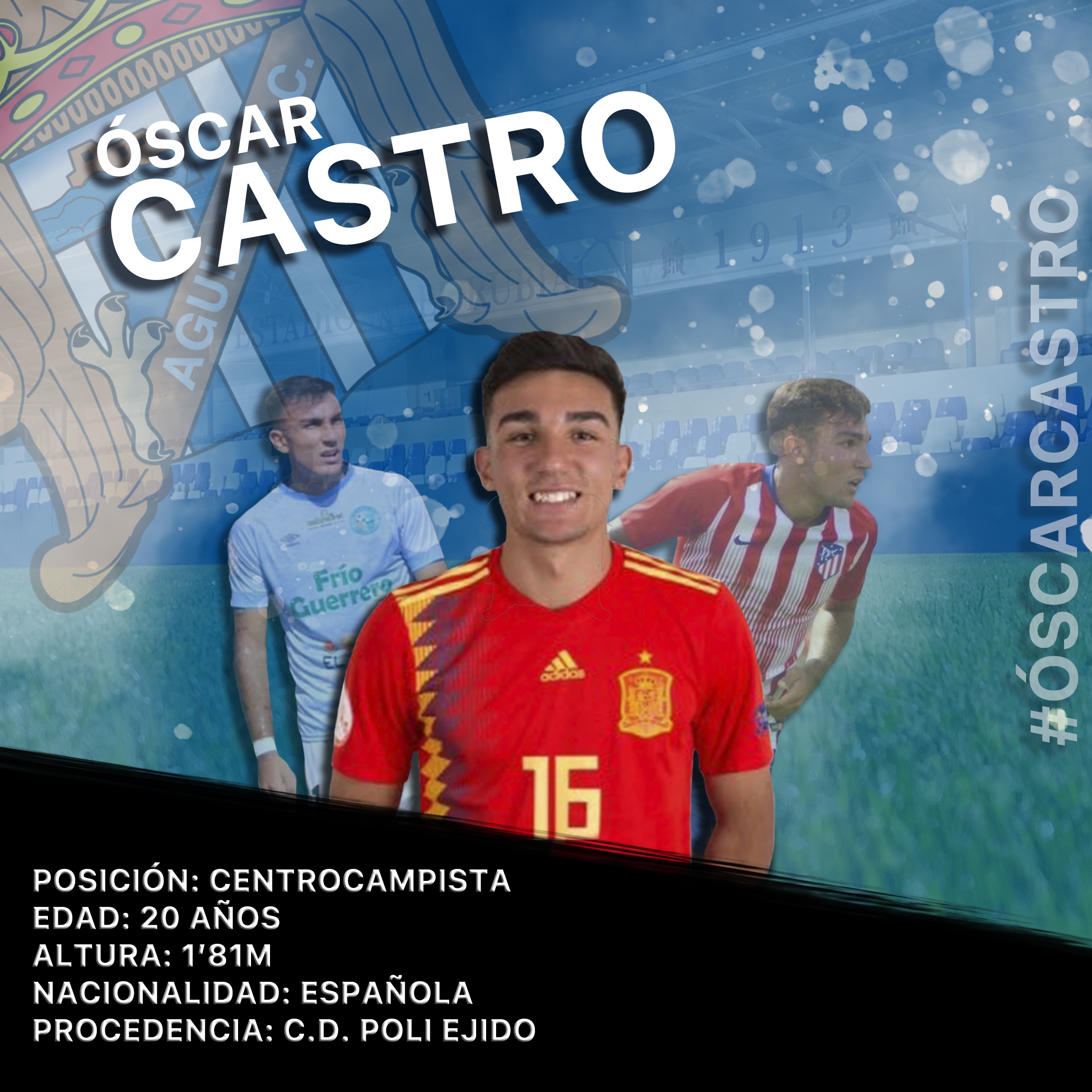 Image for Óscar Castro, un mediocentro para el Águilas.
