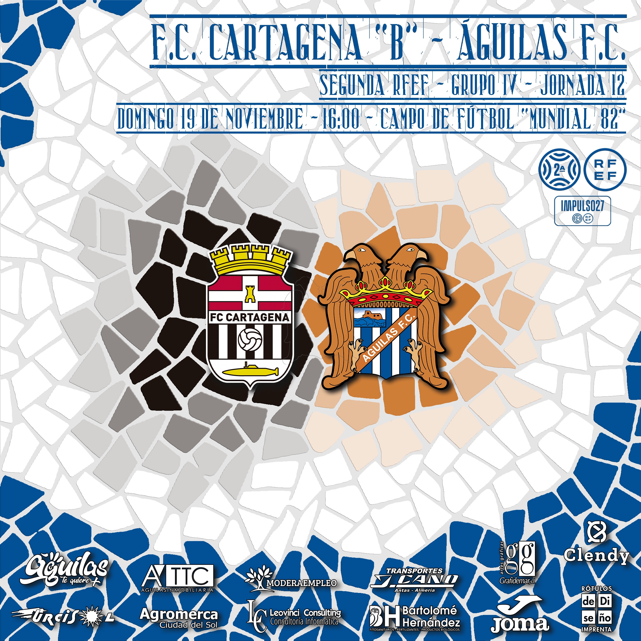 Image for F.C. Cartagena 'B' - Águilas F.C. | PREVIA | Sin confianza y con el mono de trabajo