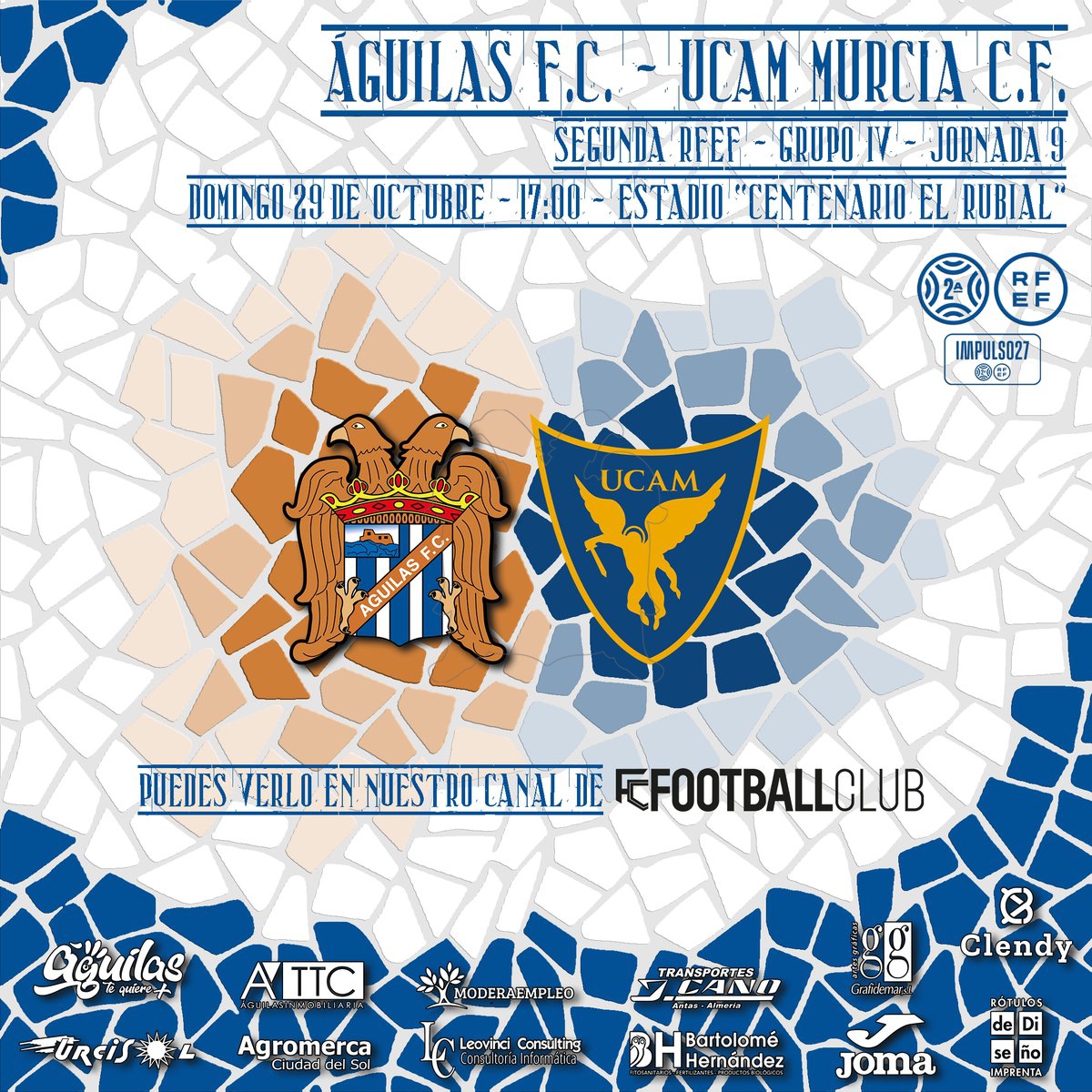 Image for Águilas F.C. - UCAM Murcia C.F. | PREVIA | Ganar para ‘matricularse’ en la parte alta