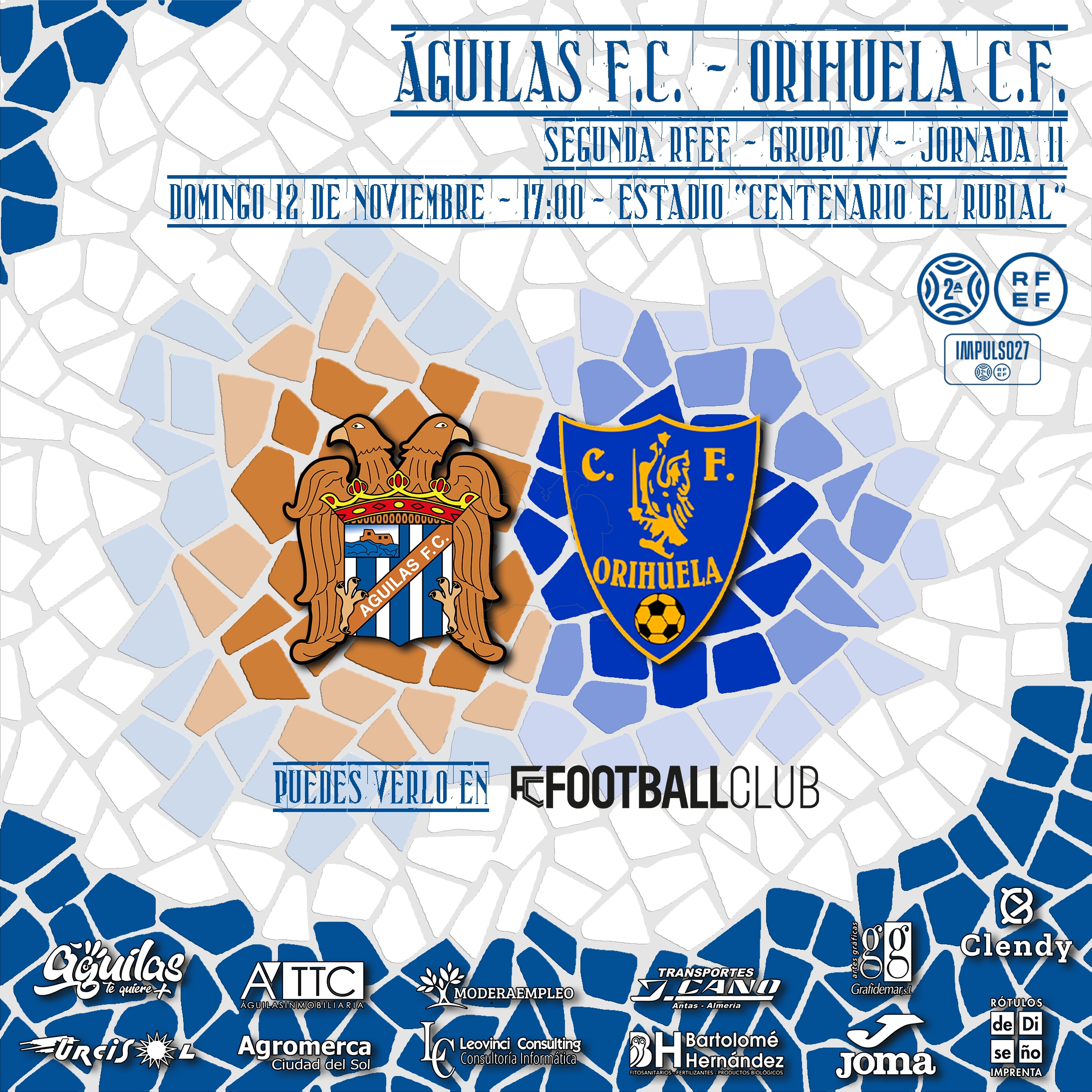 Image for Águilas F.C. - Orihuela C.F.  | PREVIA | Duelo de aspirantes con sabor añejo