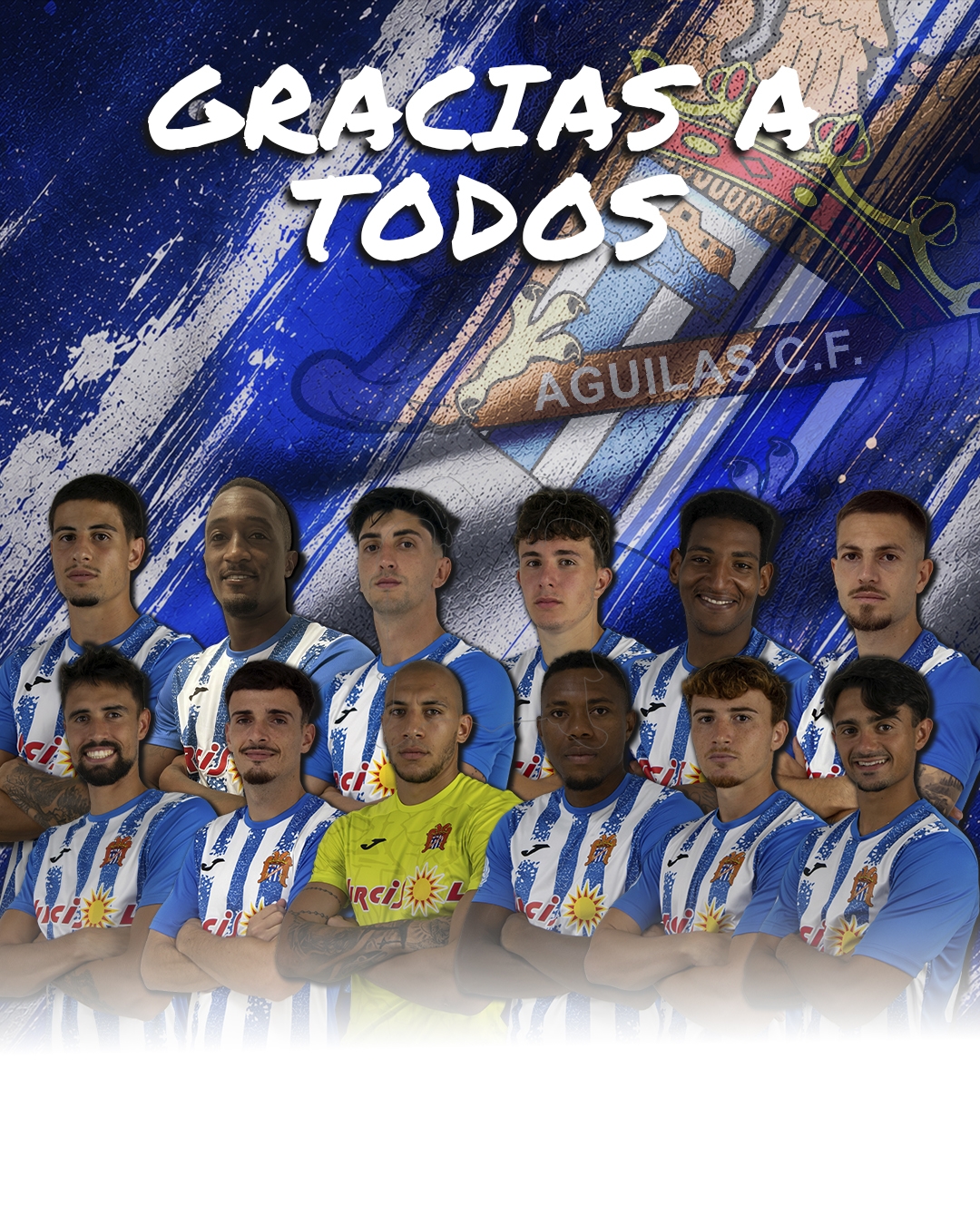 Estado de la plantilla del Águilas Fútbol Club