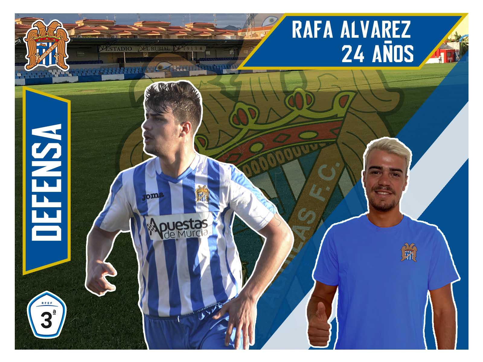 Rafa Álvarez, tercer fichaje del Águilas F.C.