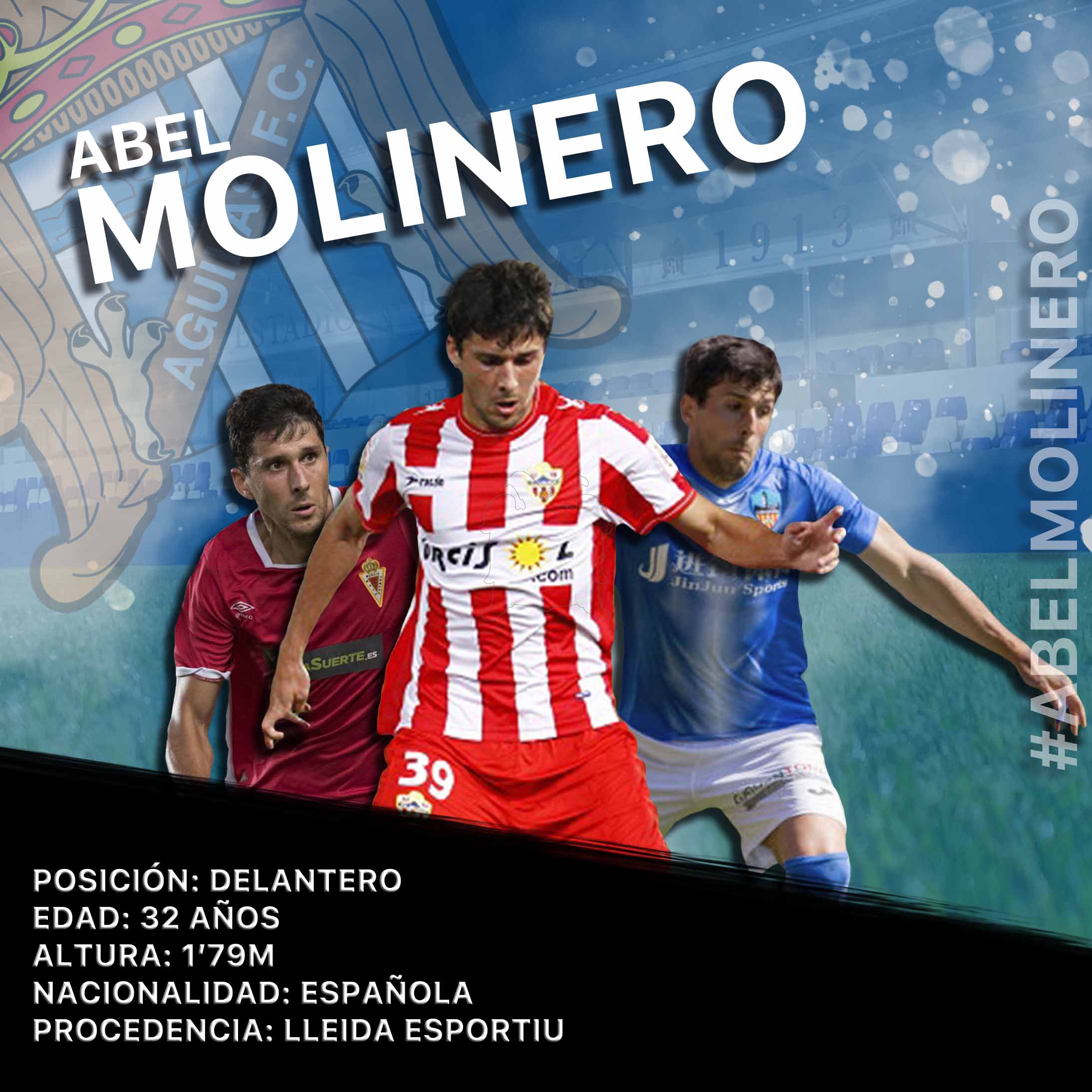 Abel Molinero, veteranía y gol para la banda de El Rubial