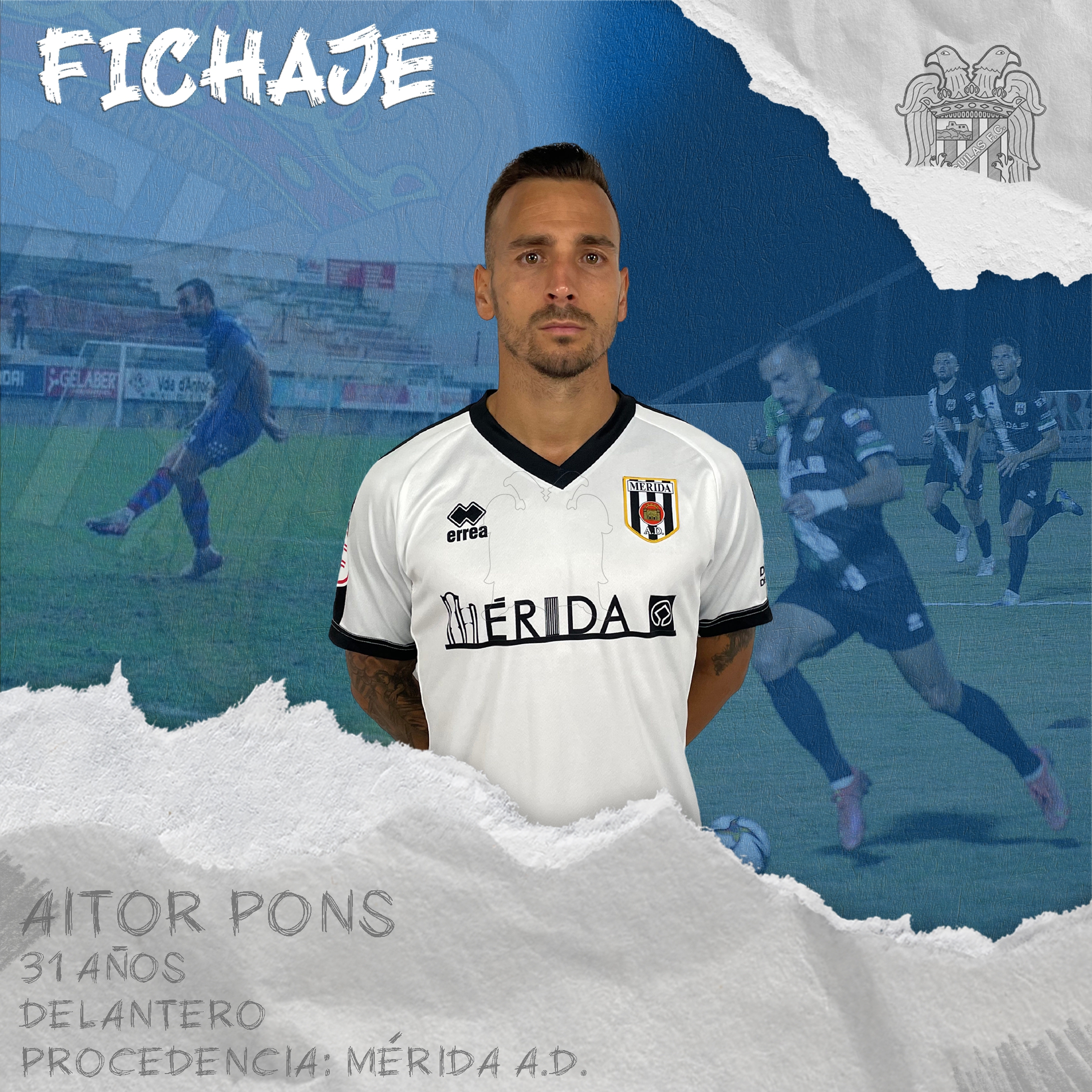 El delantero Aitor Pons ficha por el Águilas procedente del Mérida