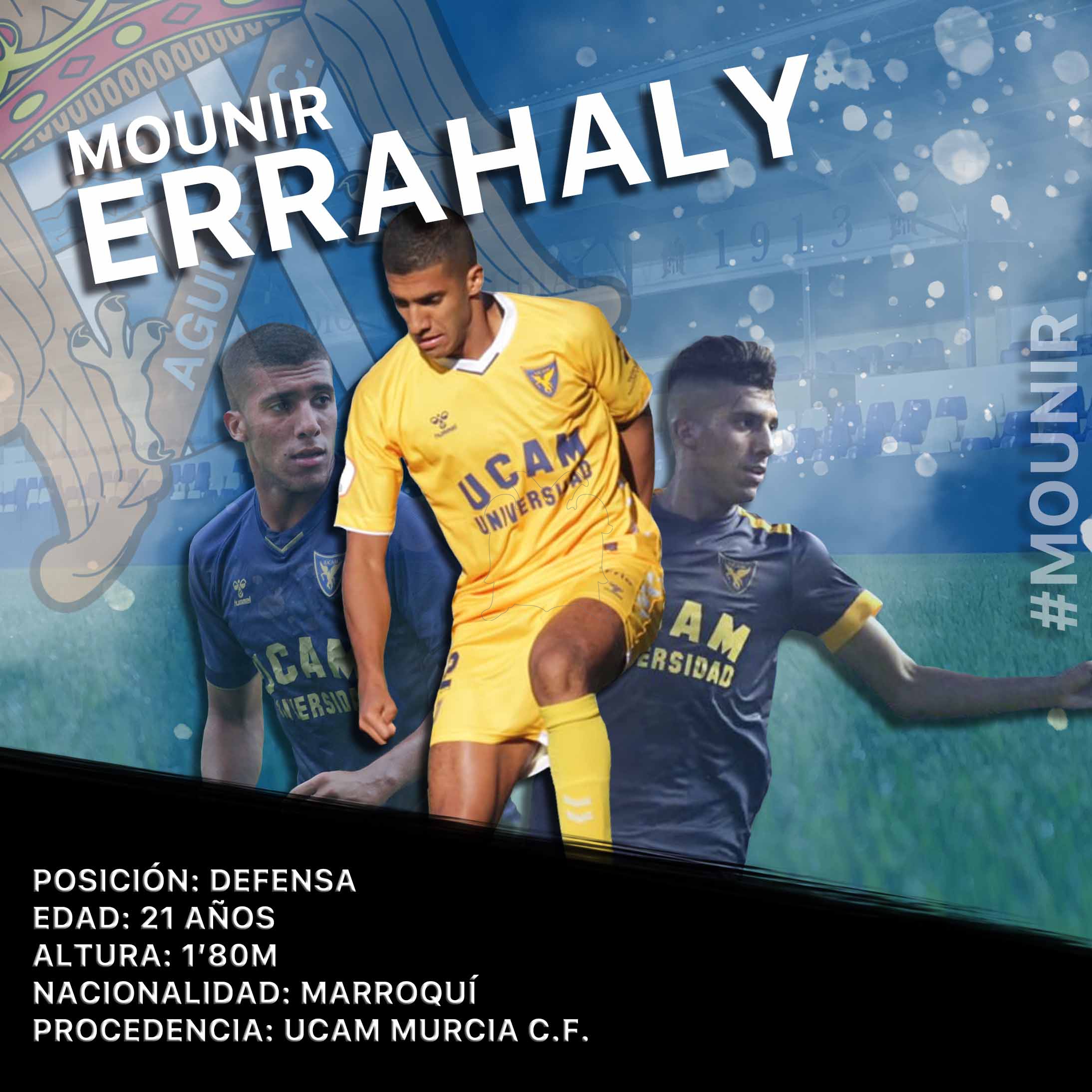 Mounir Errahaly, un lateral para la banda del Rubial