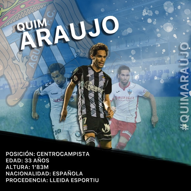 El centrocampista Quim Araujo, tercer fichaje invernal del Águilas Fútbol Club