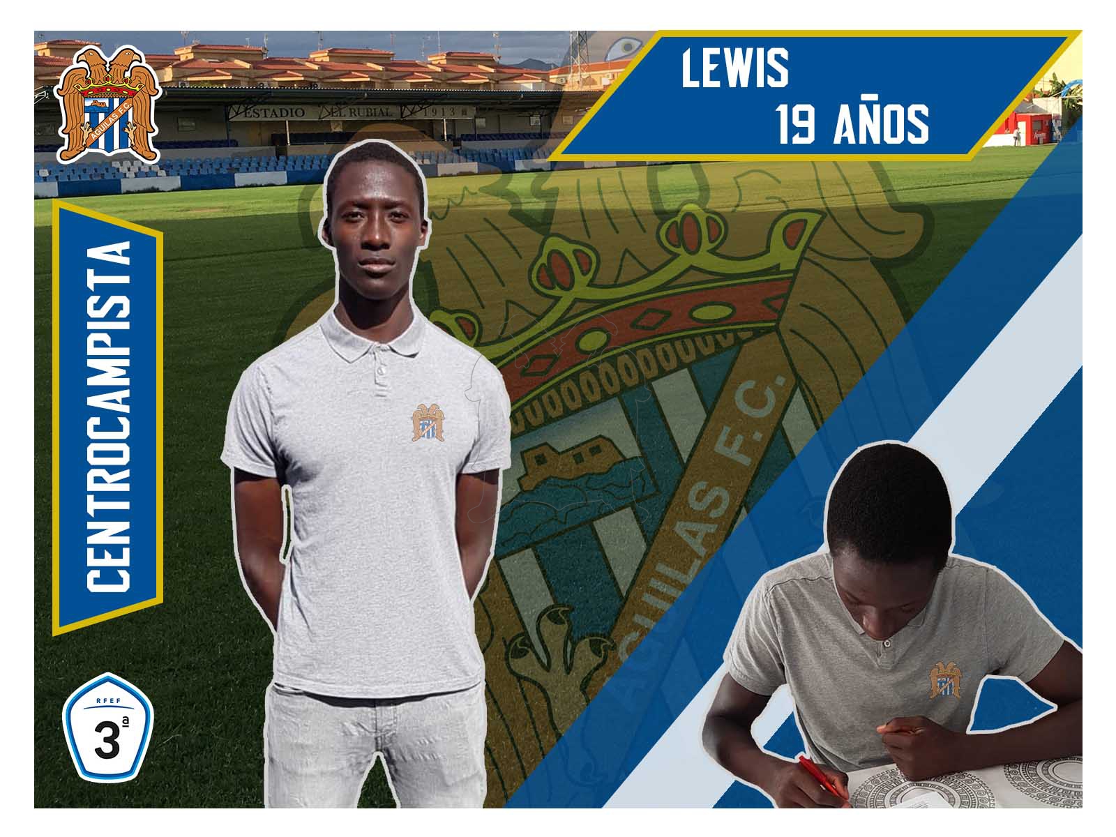 Lewis Leonidas, séptima incorporación del Águilas F.C.