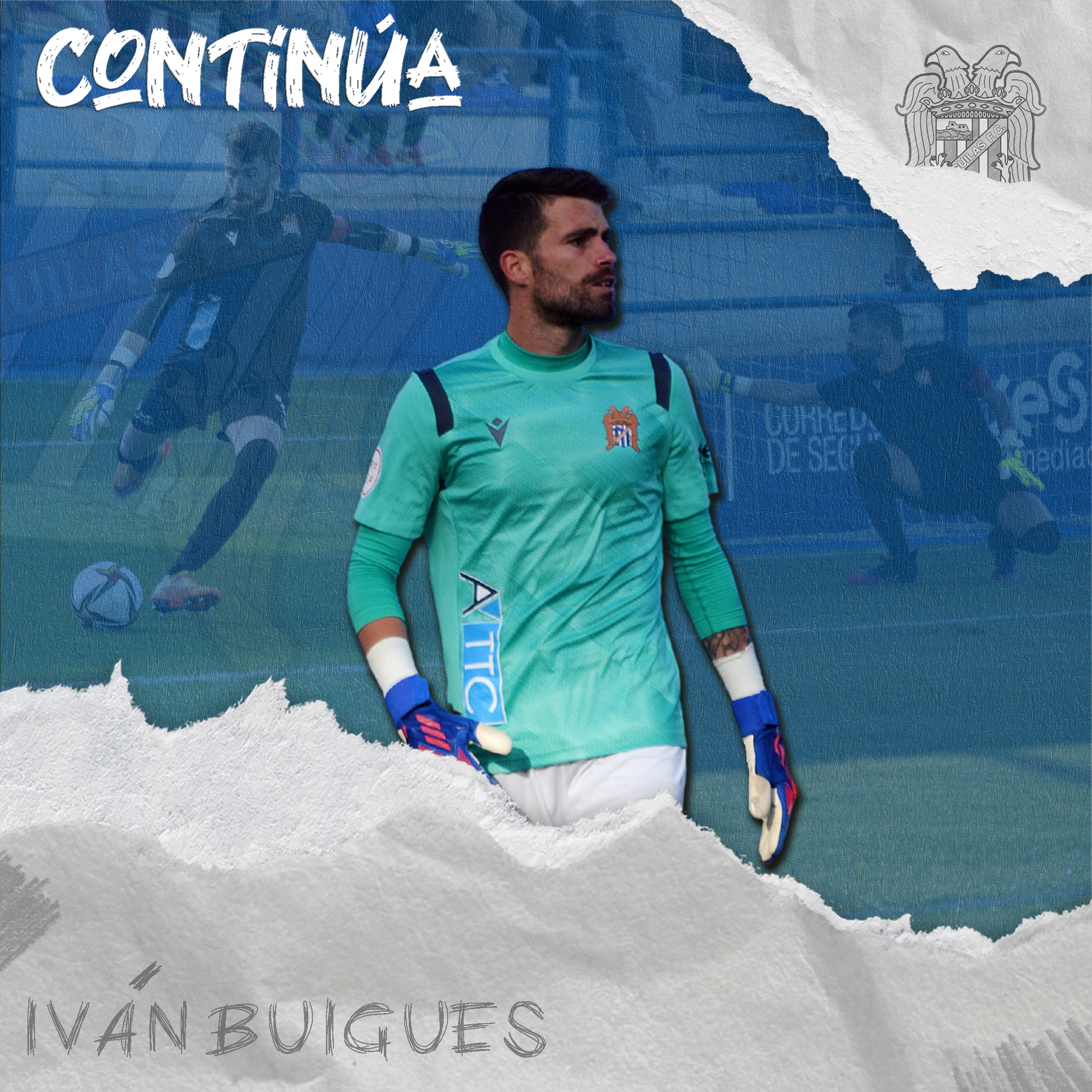 Iván Buigues seguirá defendiendo la portería del Águilas