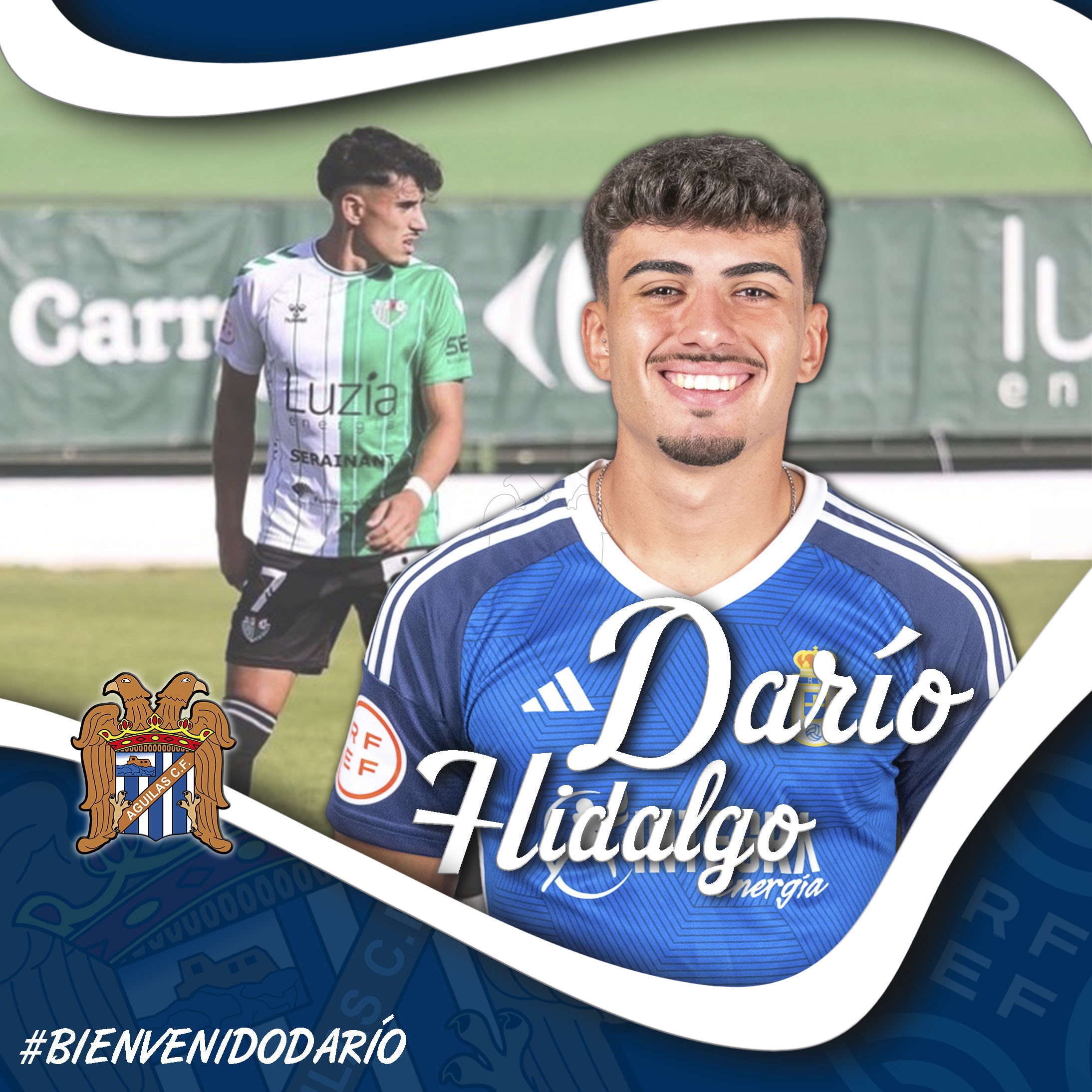 El atacante sub-23 Darío, quinto fichaje del Águilas Fútbol Club