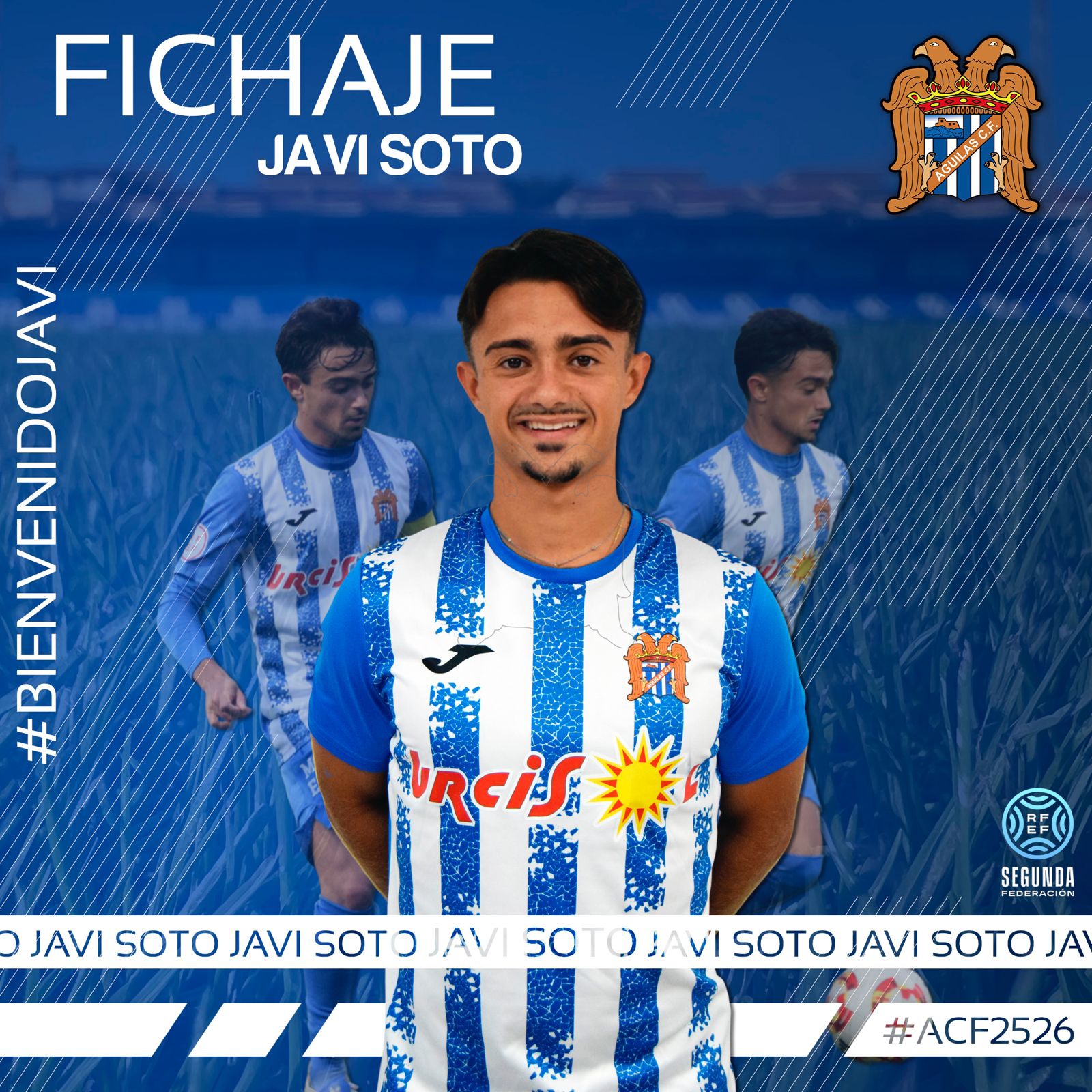 El aguileño Javi Soto renueva y sube al primer equipo