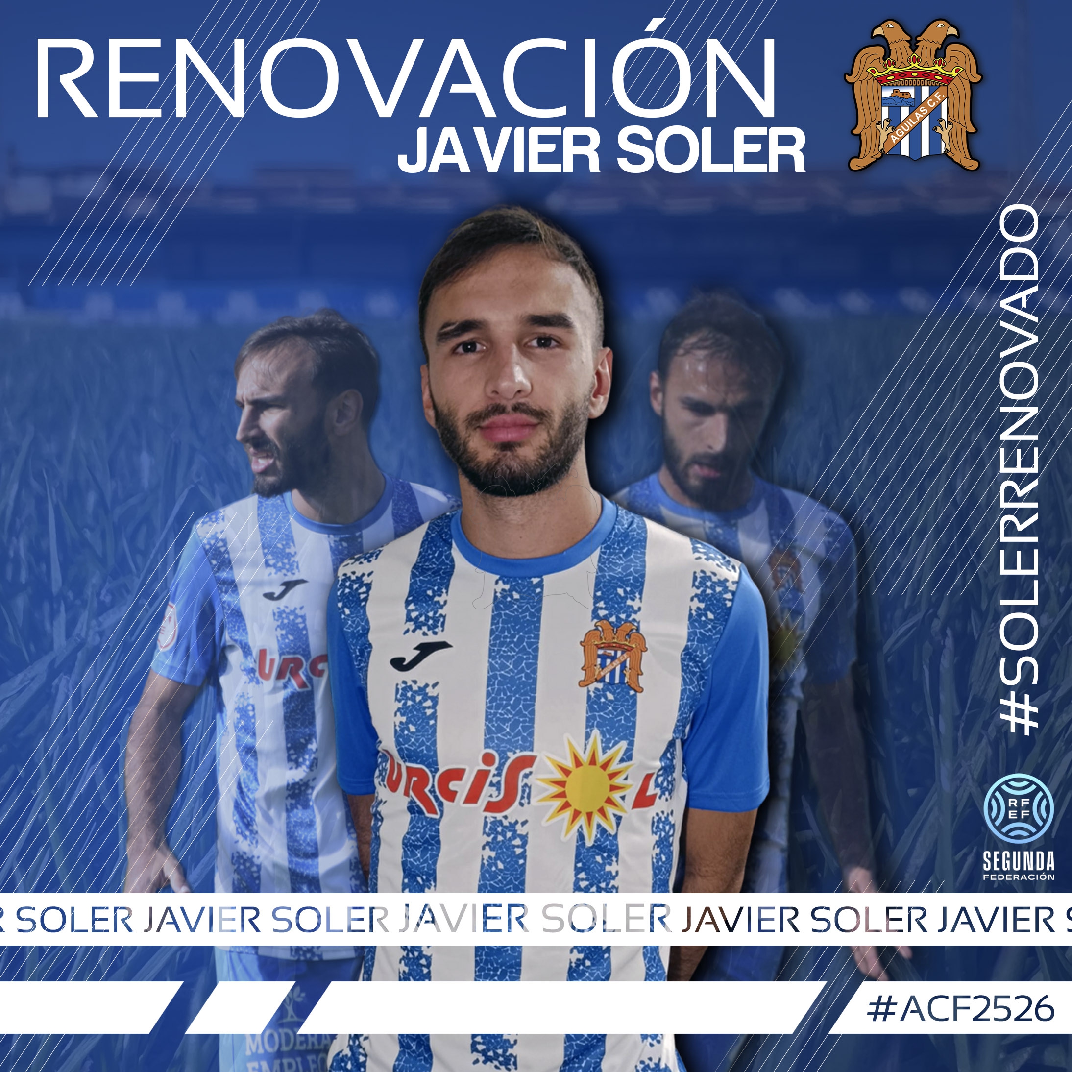Soler renueva su contrato con el Águilas Fútbol Club