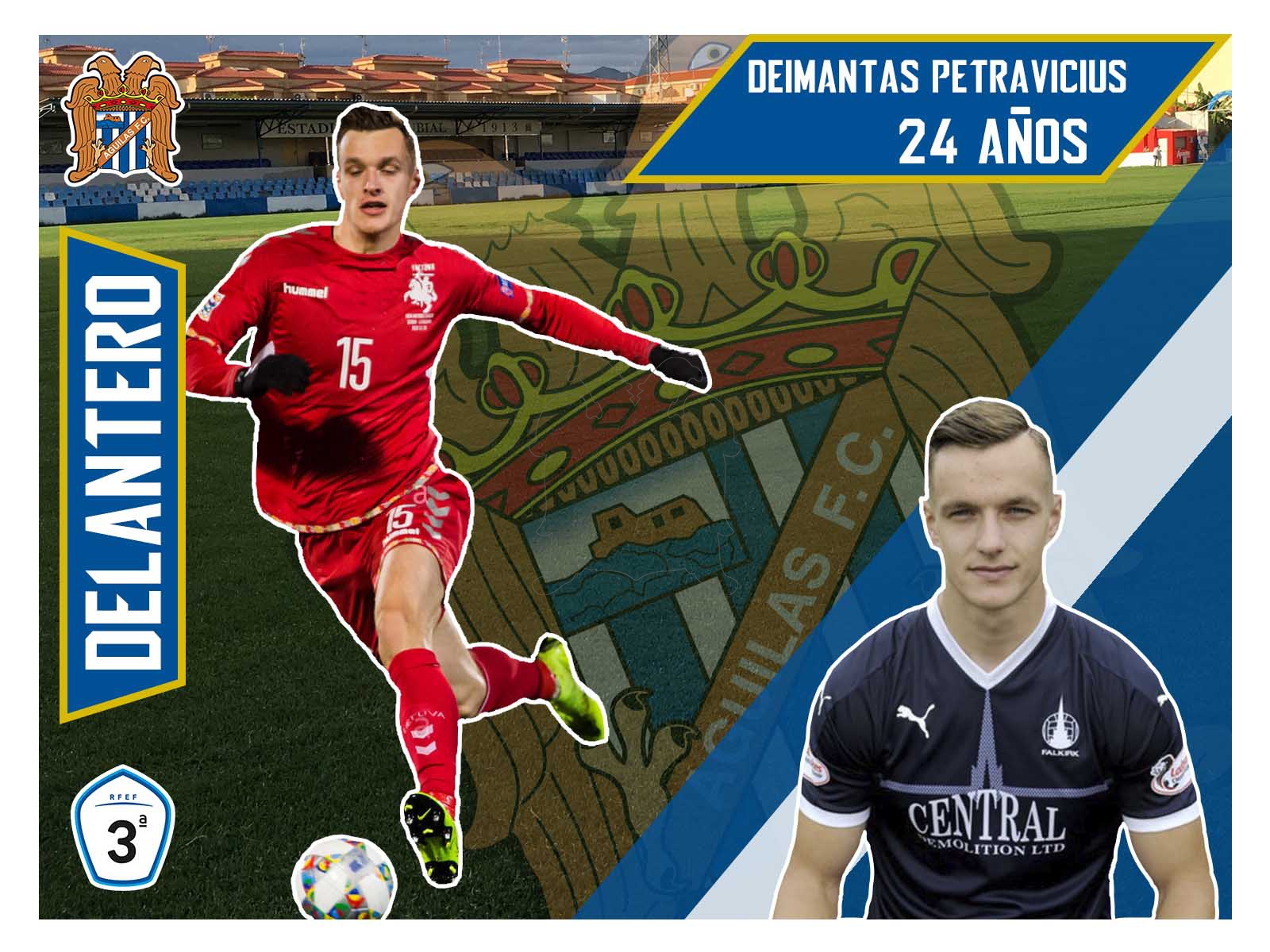 Deimantas Petravicius, nuevo fichaje del Águilas F.C.