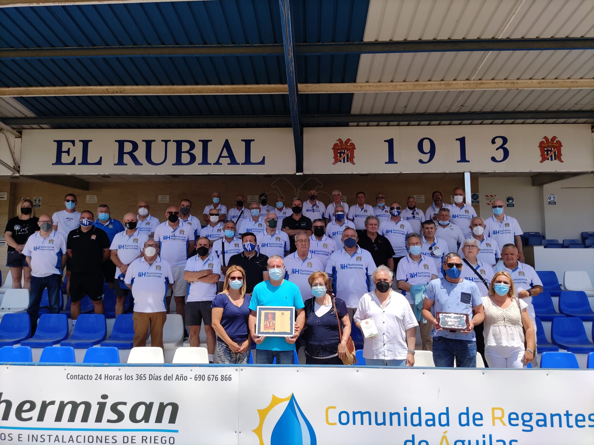 La asociación de veteranos del Águilas C.F. se vuelve a reunir tras la pandemia