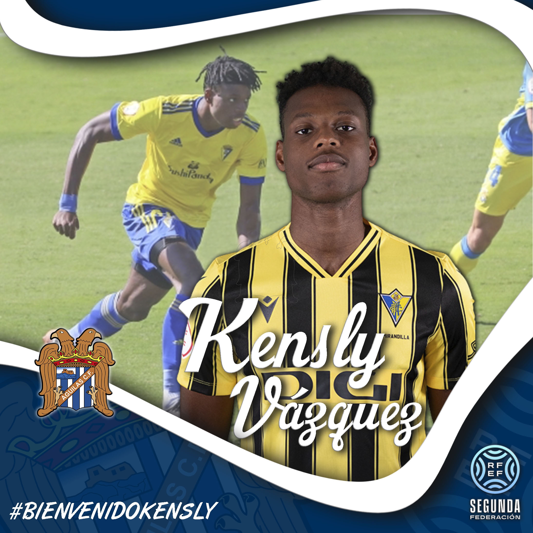El delantero haitiano Kensly Vázquez refuerza el ataque del Águilas Fútbol Club