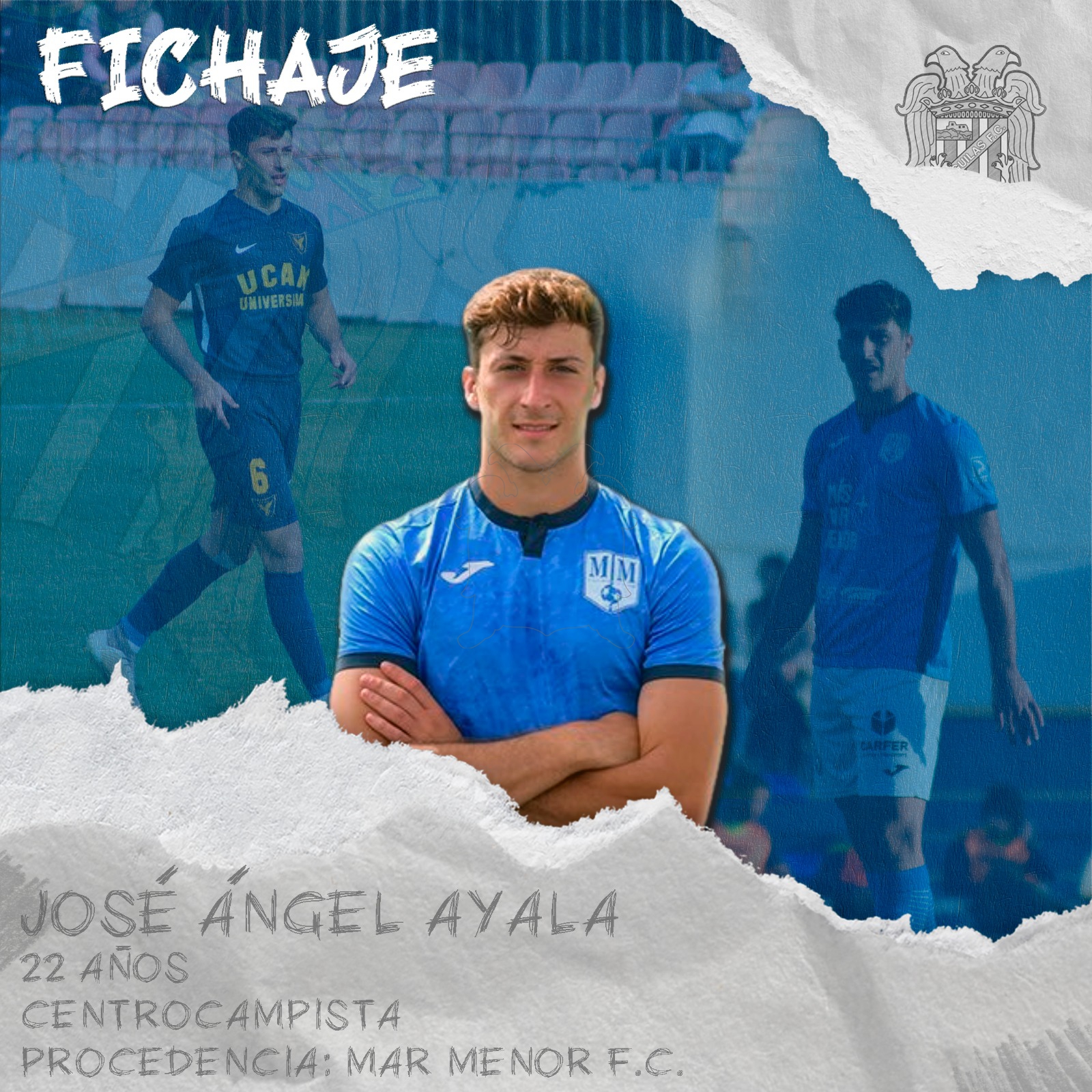 El Sub-23 Ayala refuerza la plantilla del Águilas