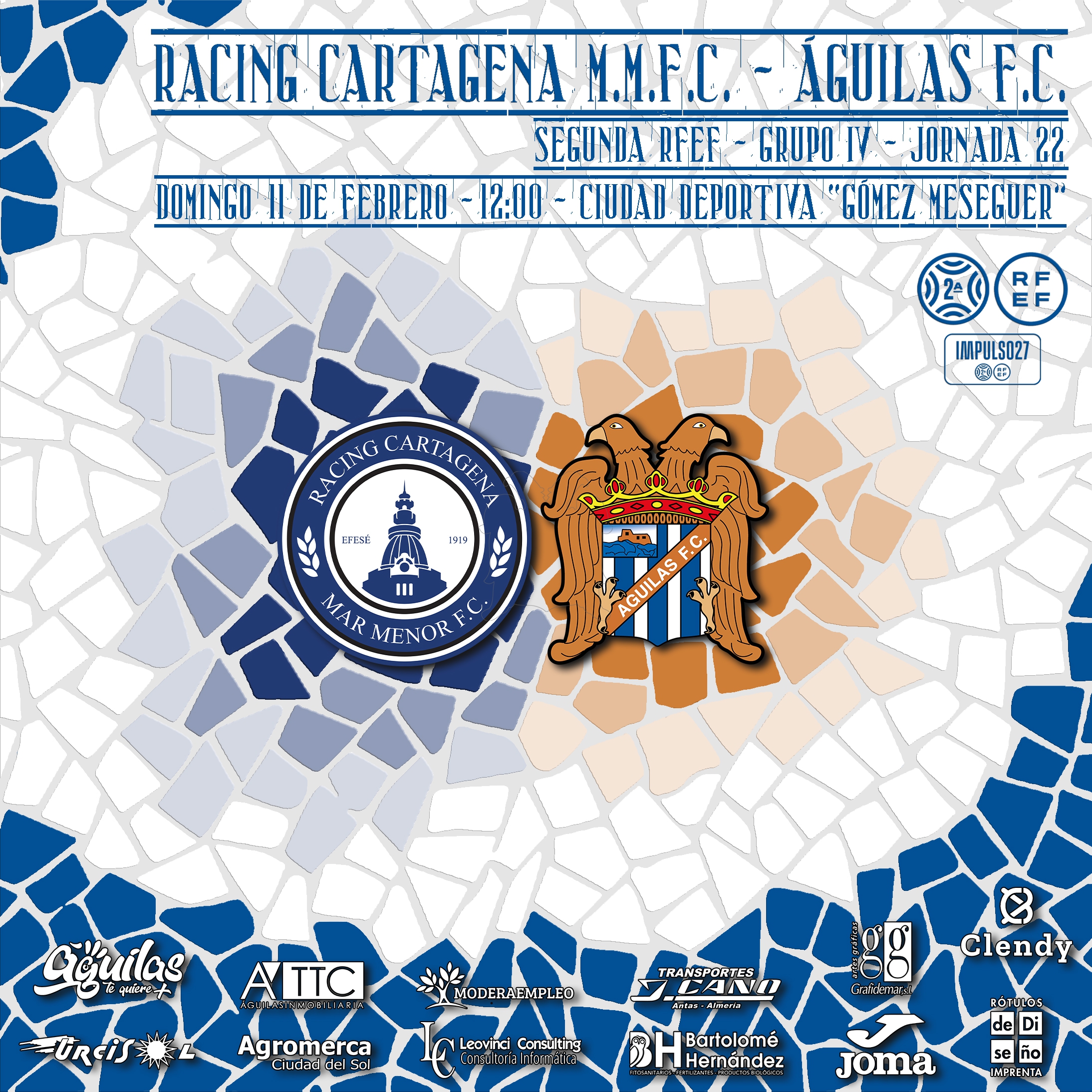 Racing Cartagena Mar Menor F.C. - Águilas F.C.  | PREVIA | Un derbi sin margen para el error