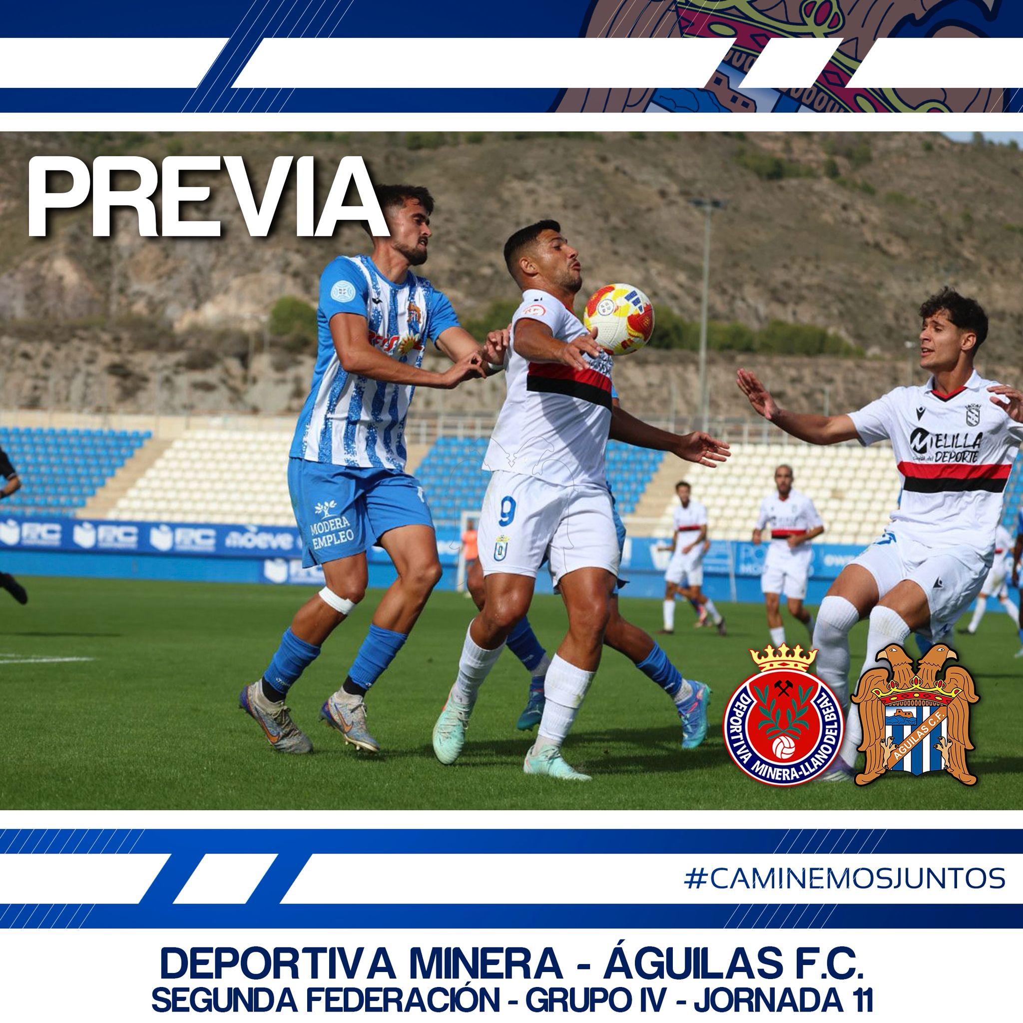 Minera - Águilas / PREVIA // Máxima exigencia en el segundo derbi de la temporada