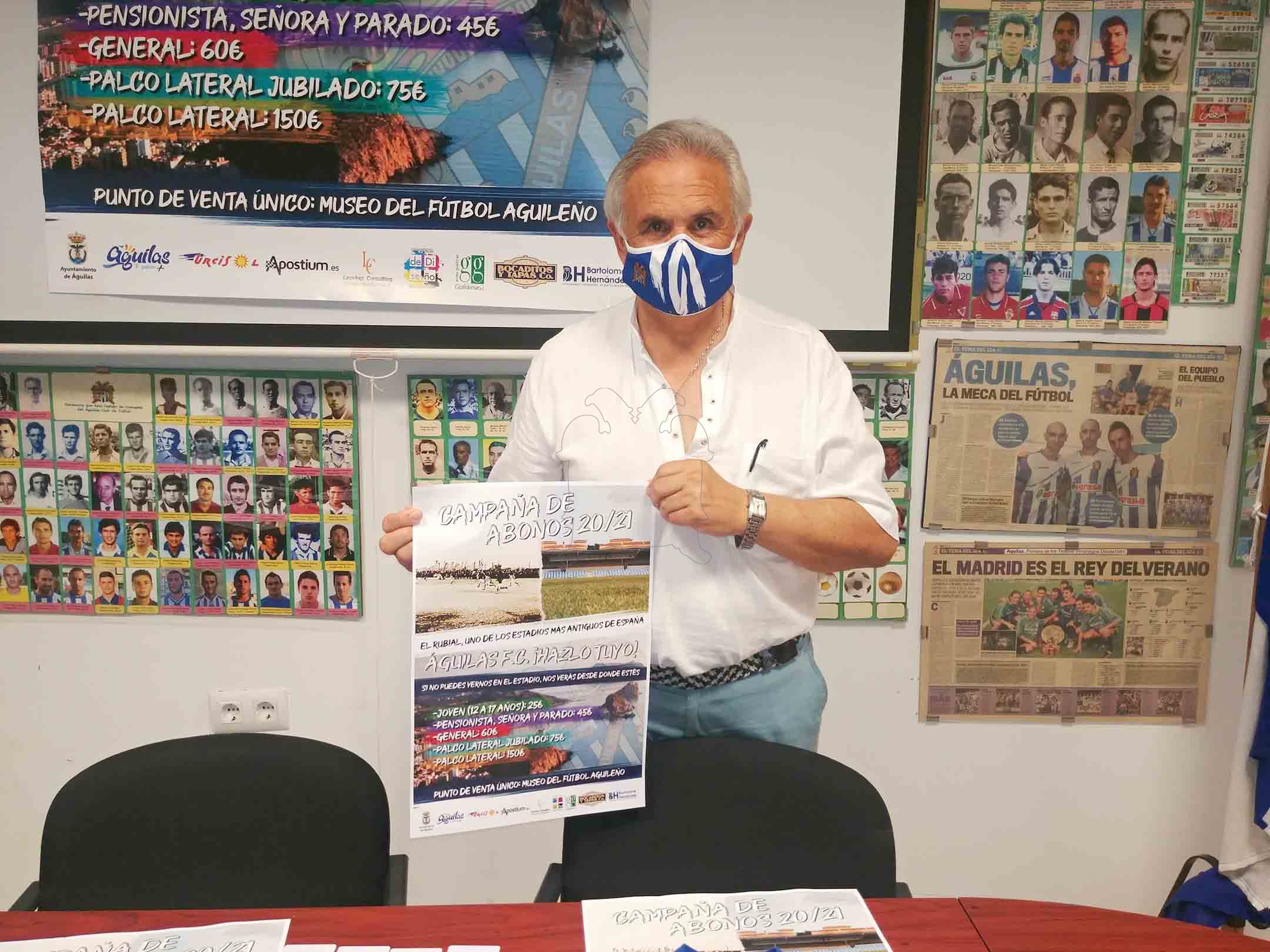 ‘Hazlo tuyo’, slogan de la campaña de abonados del Águilas F.C. para la temporada 2020/21
