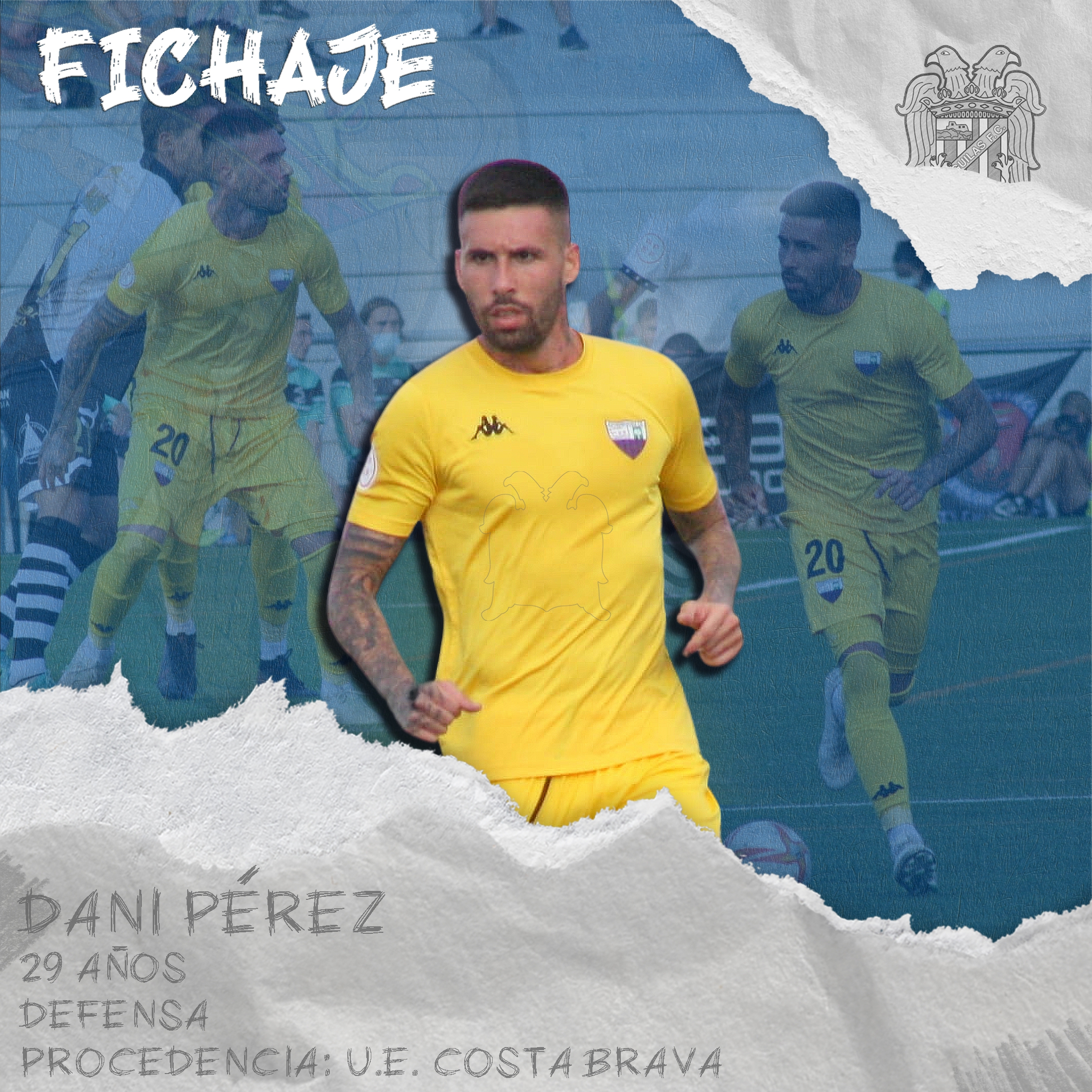 El central Dani Pérez refuerza la defensa del Águilas