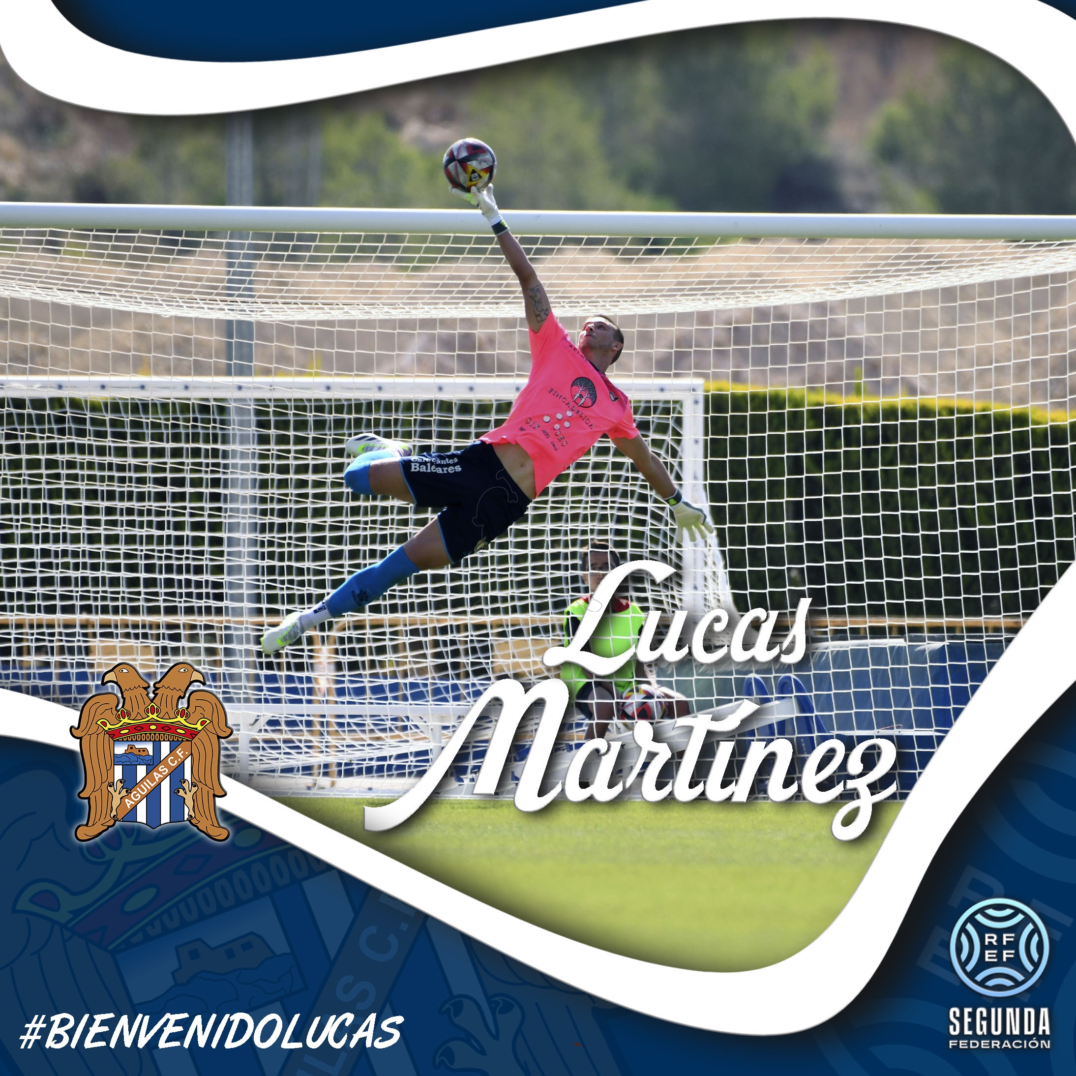 Lucas Martínez, nuevo guardameta del Águilas Fútbol Club